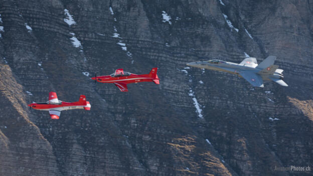 Mc Donnell Douglas F/A-18C Hornet, Pilatus PS-21, Pilatus PC-7