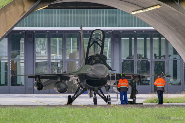 Belgian Air Force F-16 in Meiringen AFB 2012